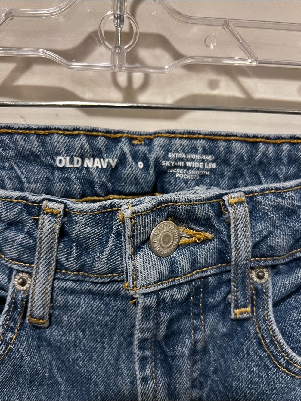 Old Navy Light Blue Wide Leg Jeans - Sky-Hi